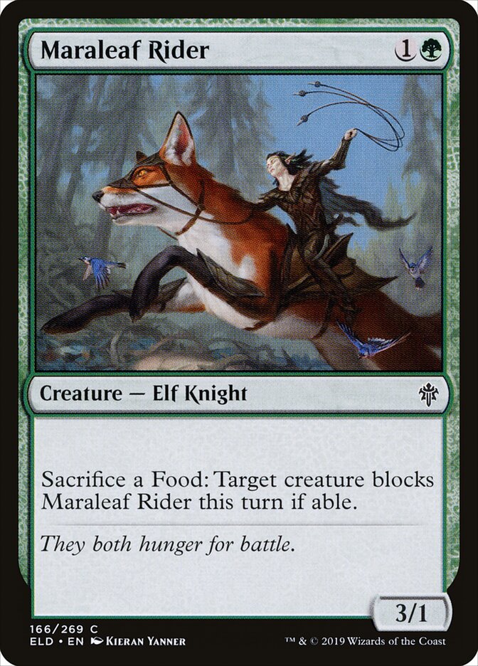 Maraleaf Rider - Throne of Eldraine 166 (Foil)