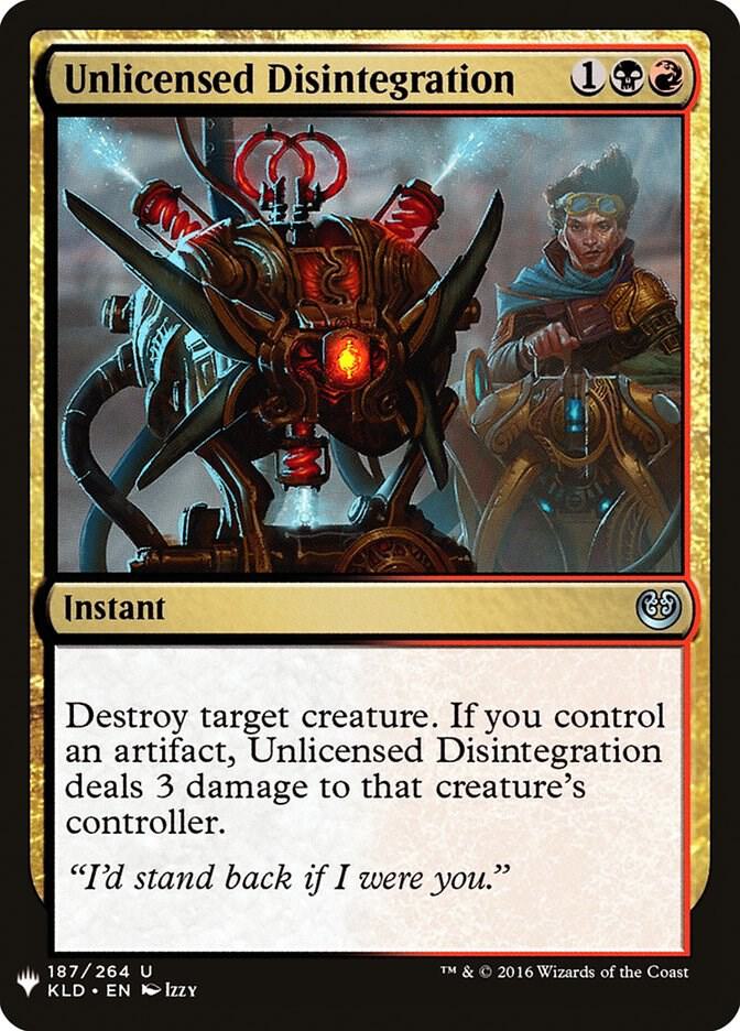 Unlicensed Disintegration - The List Reprints 187
