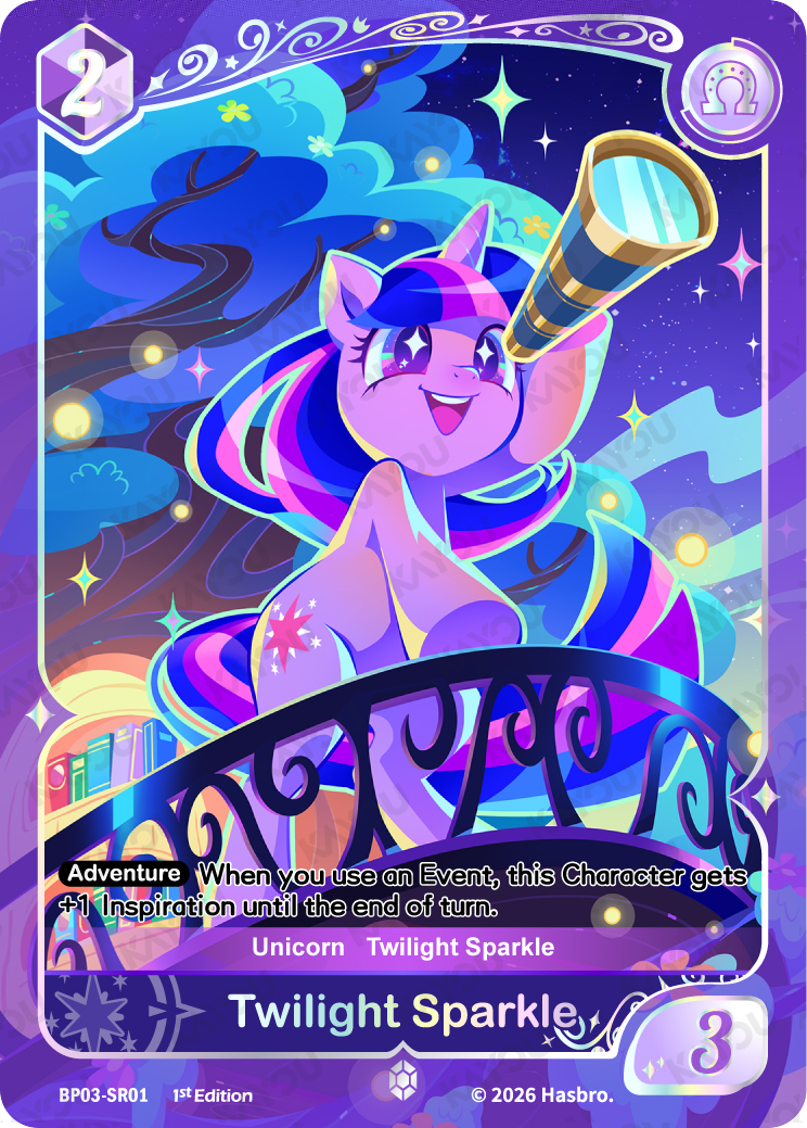 Twilight Sparkle BP03-SR01 Nightmare Night trading card