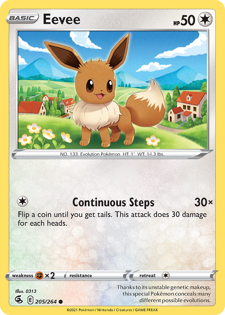 Eevee - Fusion Strike 205/264 - Near Mint