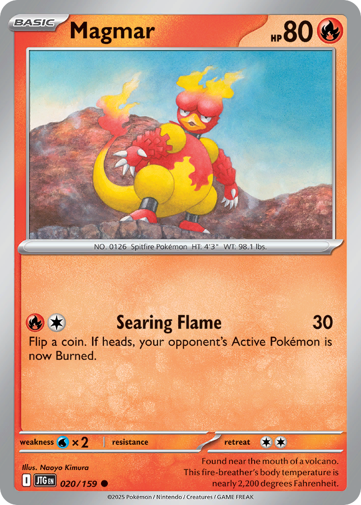 Magmar - Journey Together 020/159 (Foil) - Near Mint