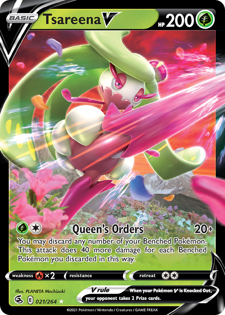 Tsareena V - Fusion Strike 021/264 (Foil) - Near Mint