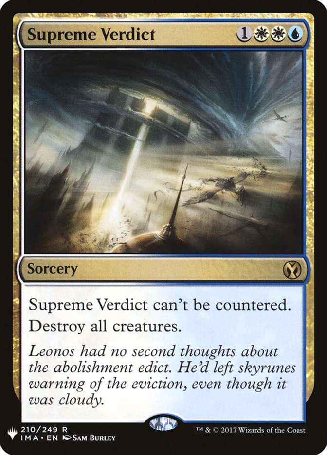 Supreme Verdict - The List IMA-210