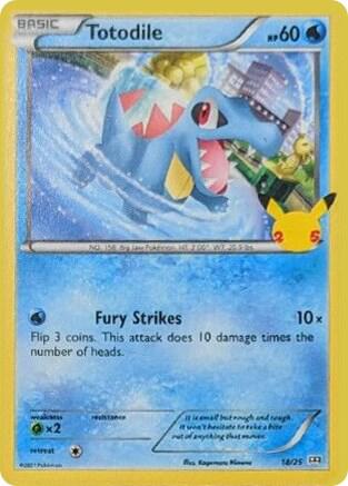 Totodile - McDonald's 25th Anniversary Promos 18/25 (Foil) - Near Mint