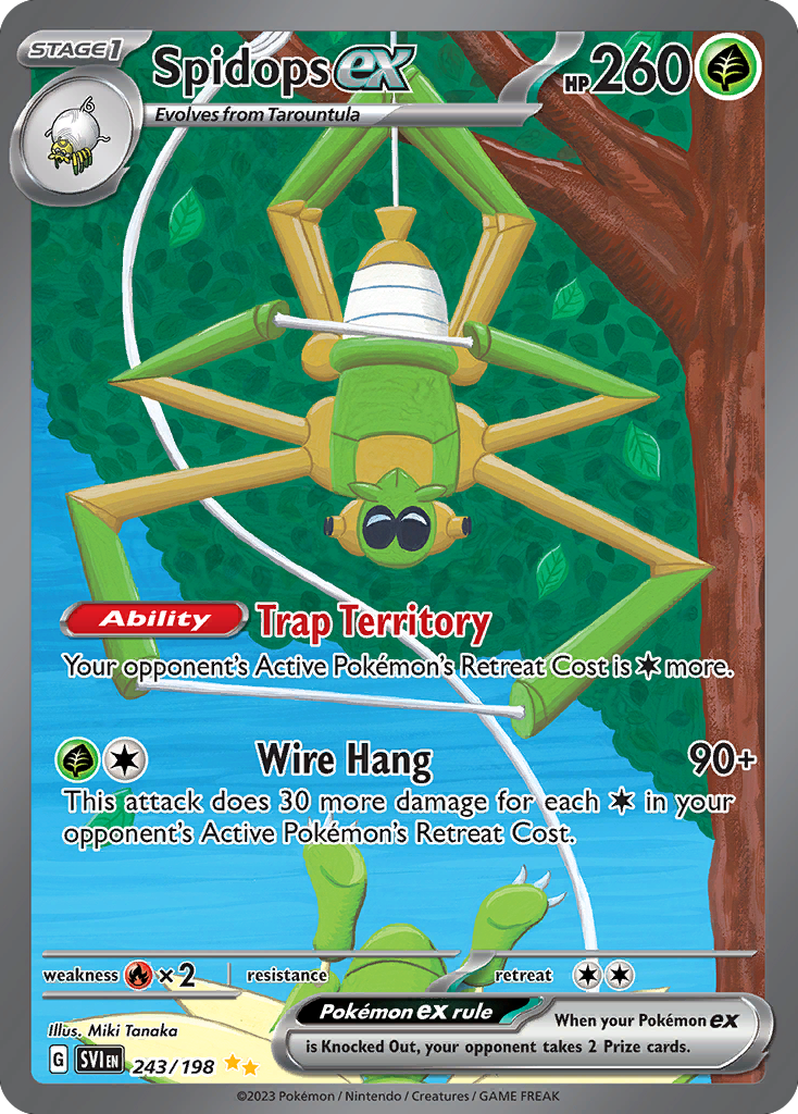 Spidops ex - Scarlet & Violet Base Set 243/198 (Foil) - Near Mint