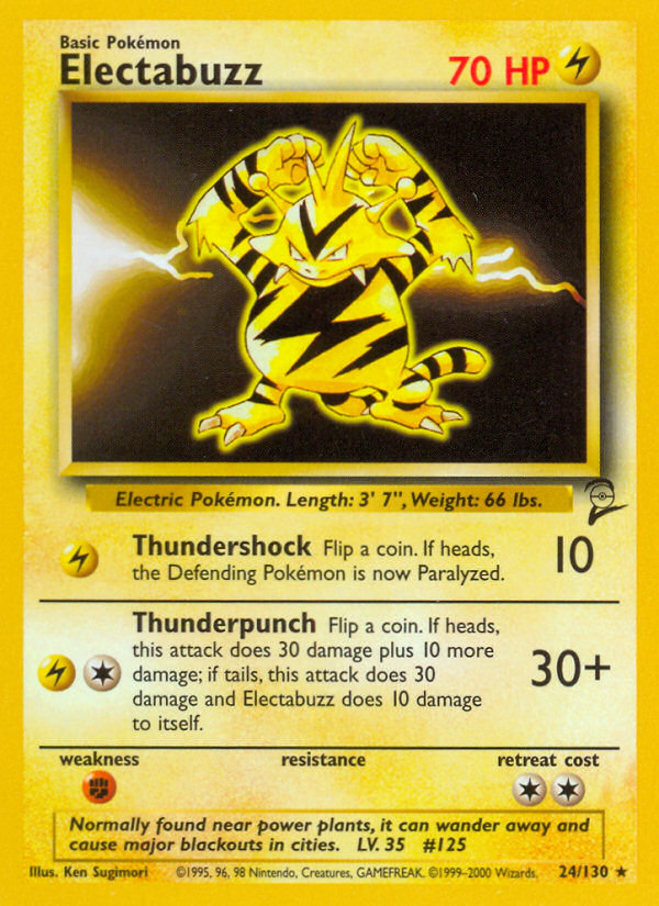 Electabuzz - Base Set 2 24 - Near Mint