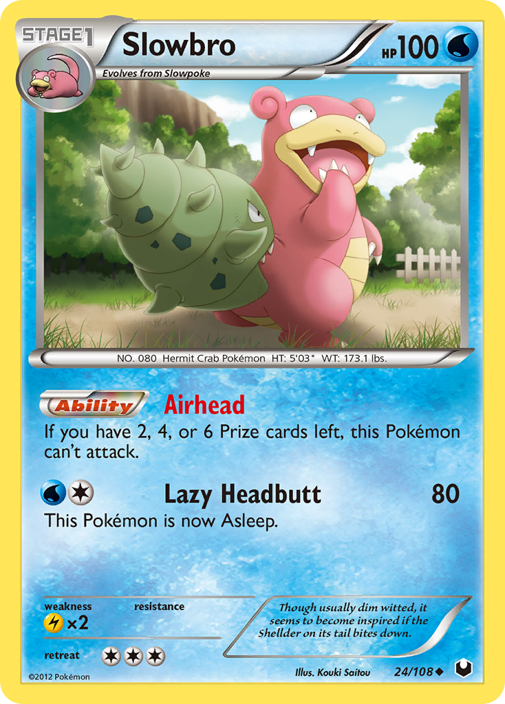 Slowbro - Dark Explorers 24 - Moderately Played