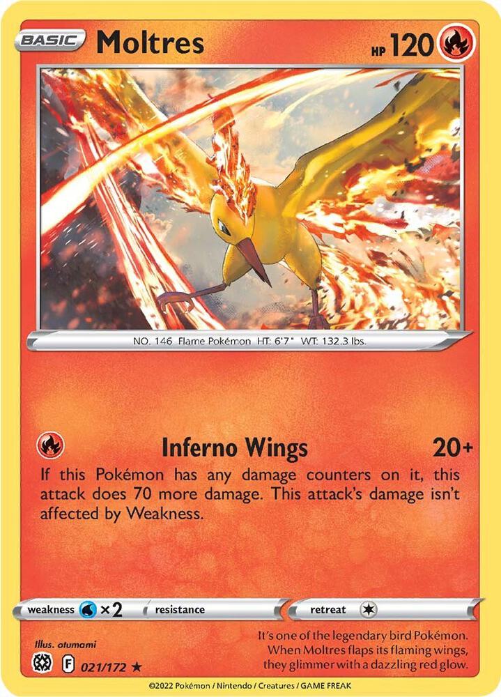 Moltres - Deck Exclusives 021/172 - Near Mint