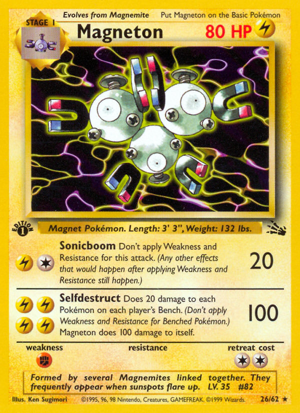 Magneton (26) - Fossil 26 - Damaged