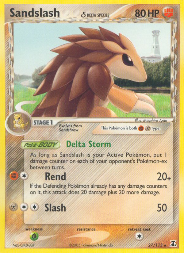 Sandslash (Delta Species) - EX Delta Species 27 - Lightly Played