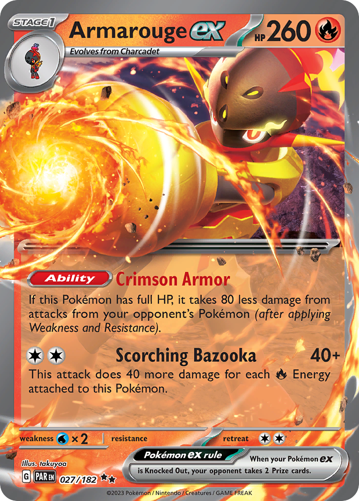 Armarouge ex - Paradox Rift 027/182 (Foil) - Near Mint