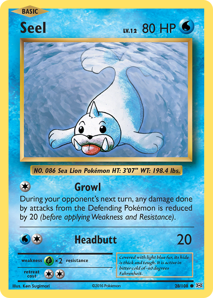 Seel - Evolutions 28/108 - Near Mint
