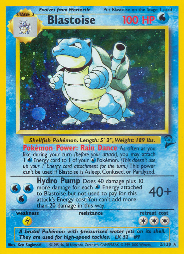 Blastoise - Base Set 2 2 (Foil) - Damaged