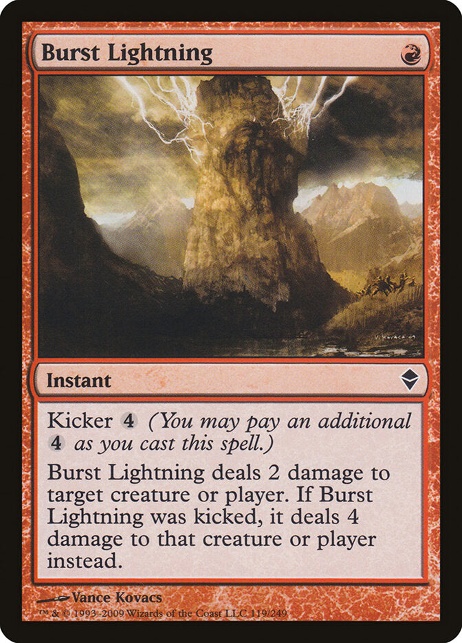 Burst Lightning - Zendikar 119