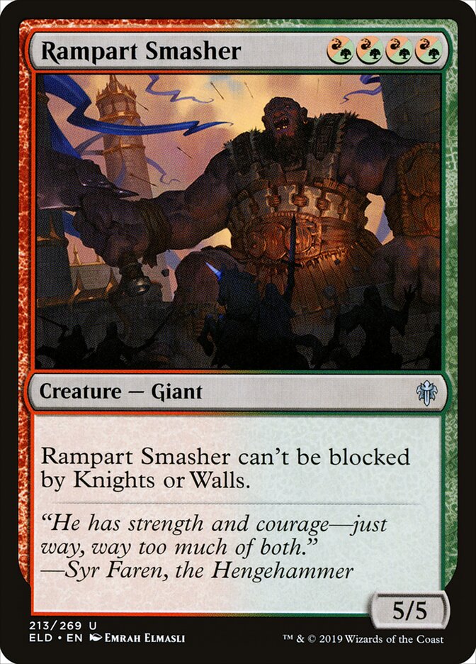 Rampart Smasher - Throne of Eldraine 213 (Foil)
