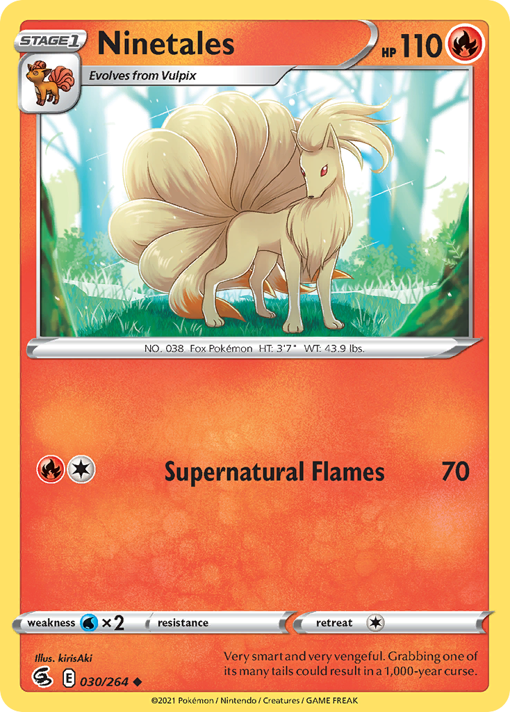 Ninetales (30) - Fusion Strike 030/264 - Near Mint