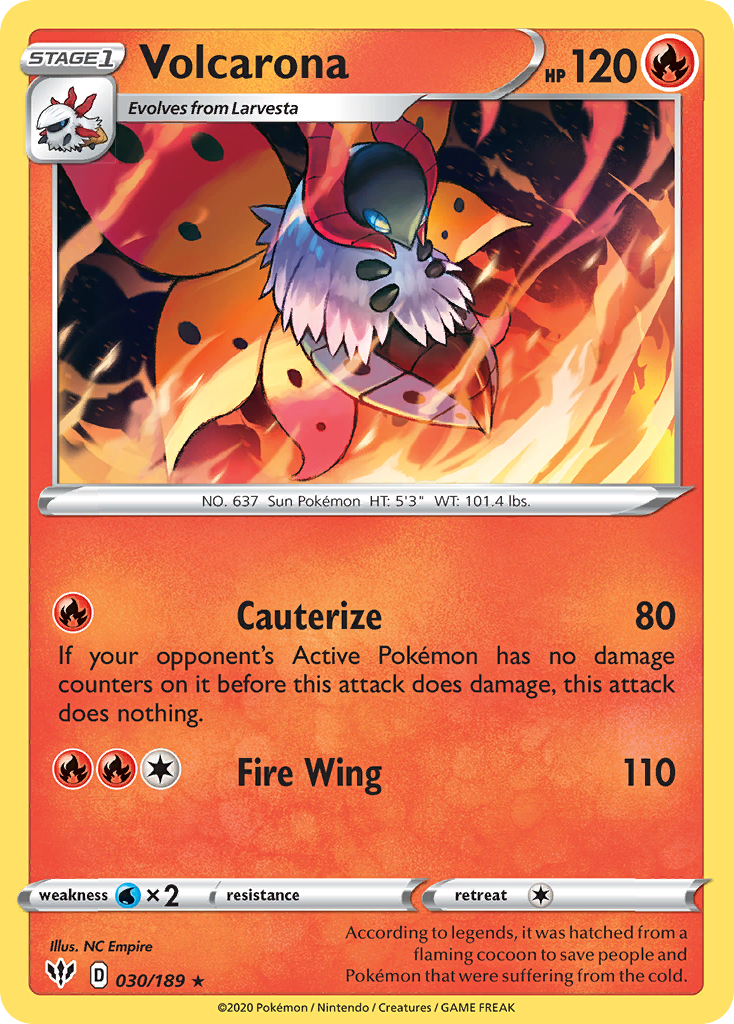 Volcarona - Darkness Ablaze 030/189 - Near Mint