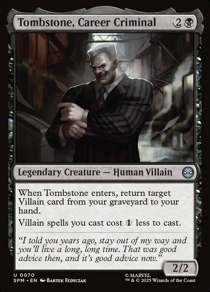 Tombstone, Career Criminal - Marvel's Spider-Man 70
