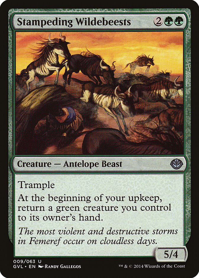 Stampeding Wildebeests - GVL 9