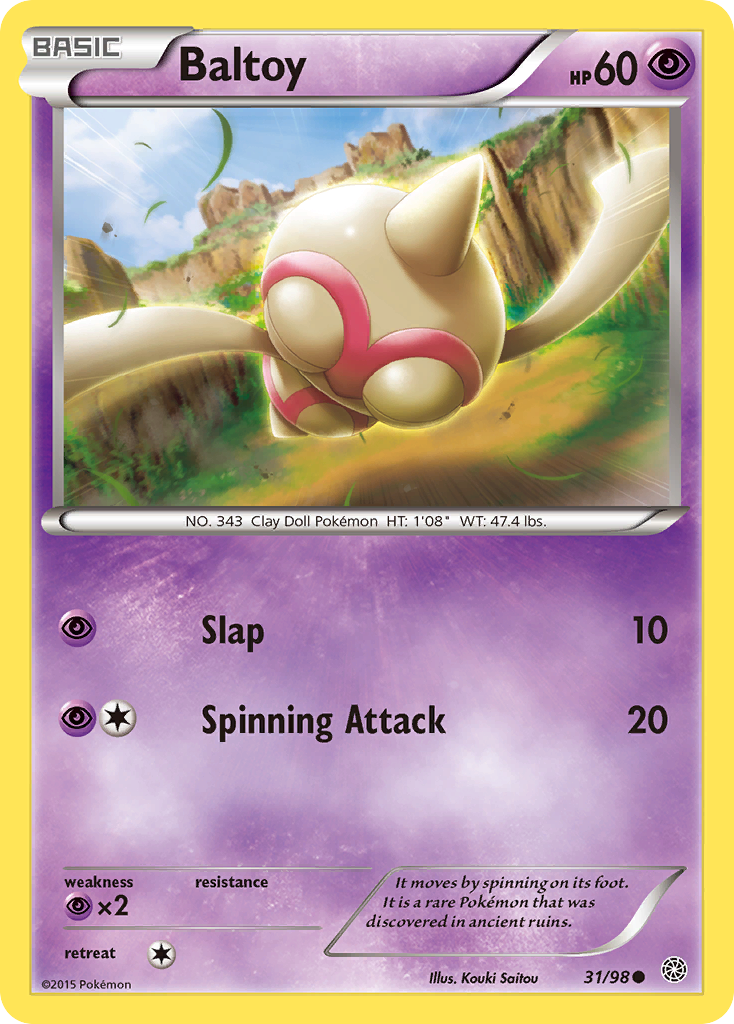 Baltoy (31) - Ancient Origins 31 (Foil) - Near Mint