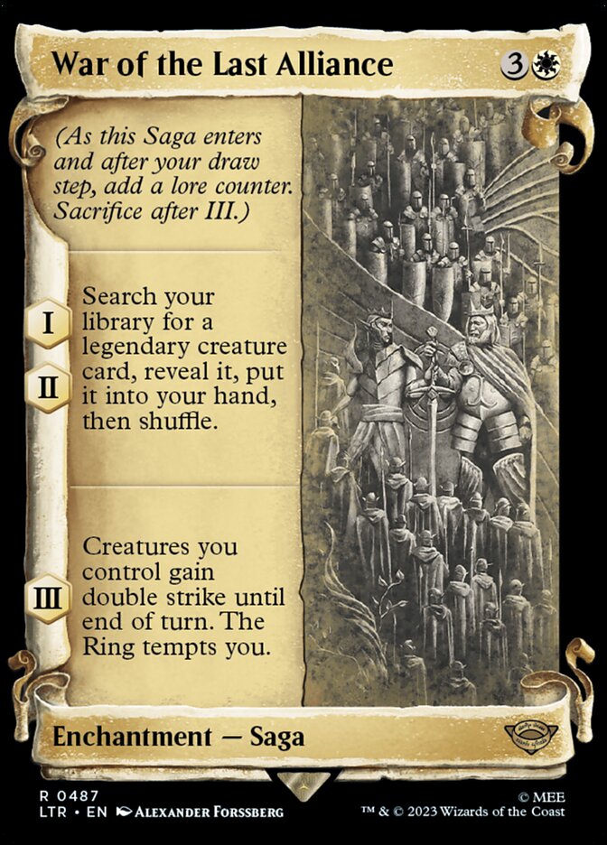 War of the Last Alliance - The Lord of the Rings: Tales of Middle-earth 487 (Foil)