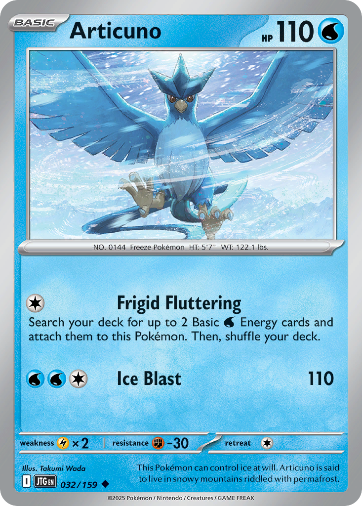 Articuno - Journey Together 032/159 (Foil) - Near Mint