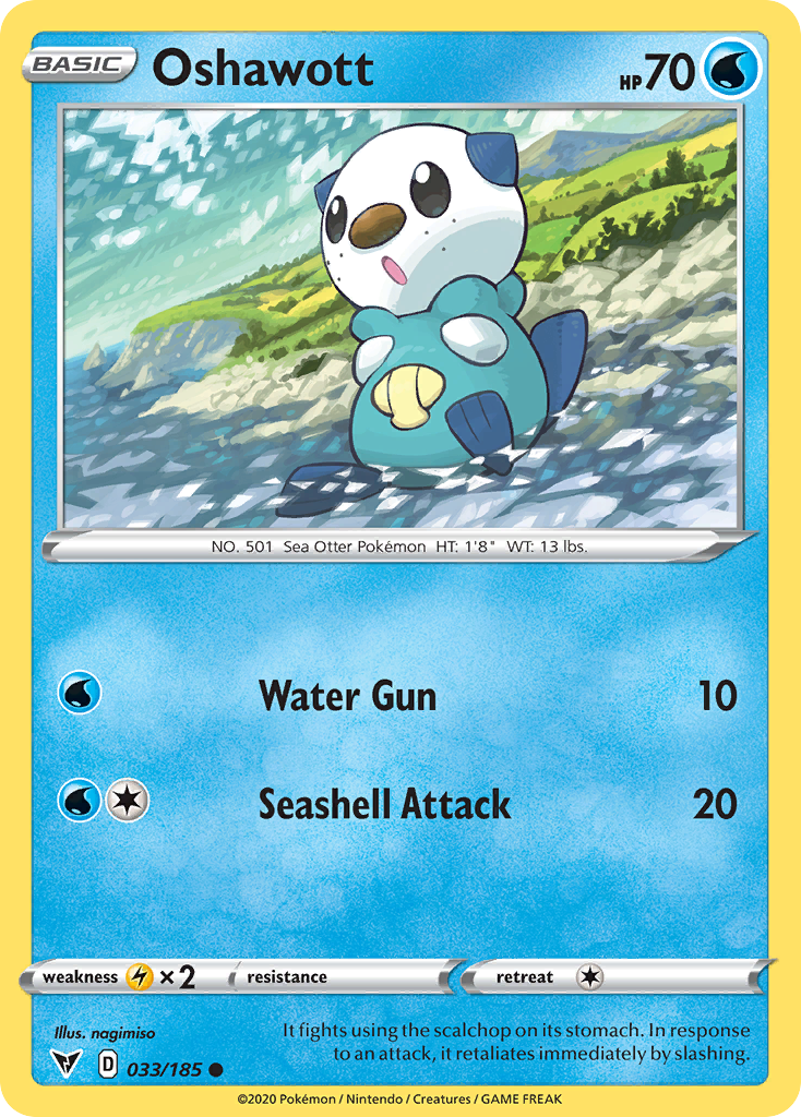 Oshawott - Vivid Voltage 033/185 - Near Mint