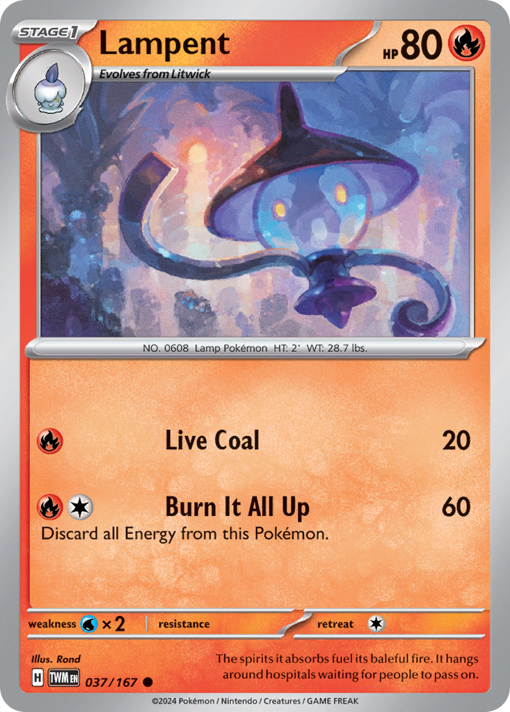 Lampent - Twilight Masquerade 037/167 (Foil) - Near Mint