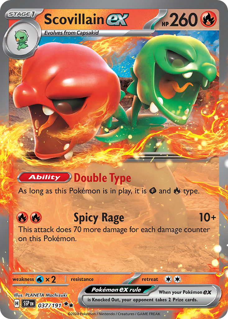 Scovillain ex - Surging Sparks 037/191 (Foil) - Near Mint