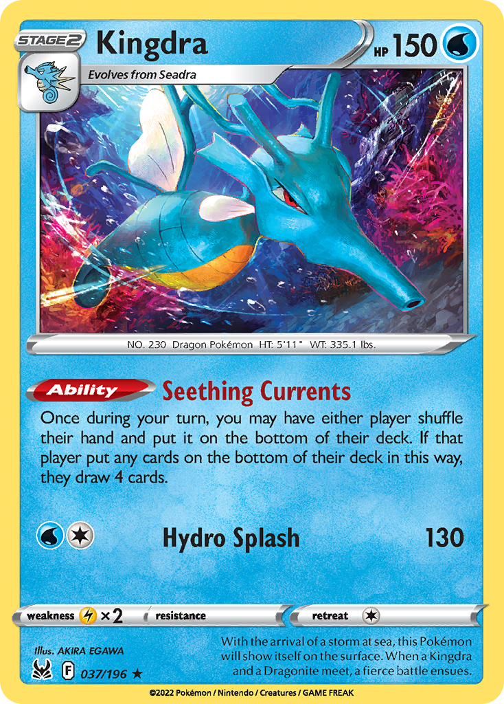 Kingdra - Lost Origin 037/196 (Foil) - Near Mint