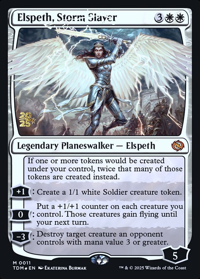 Elspeth, Storm Slayer - Tarkir: Dragonstorm Promos 11s (Foil)