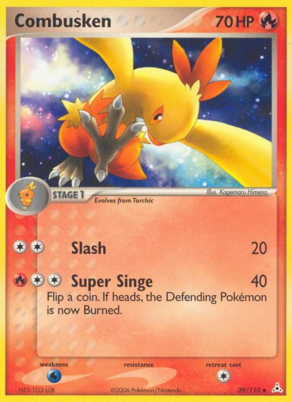 Combusken - EX Holon Phantoms 39 - Near Mint