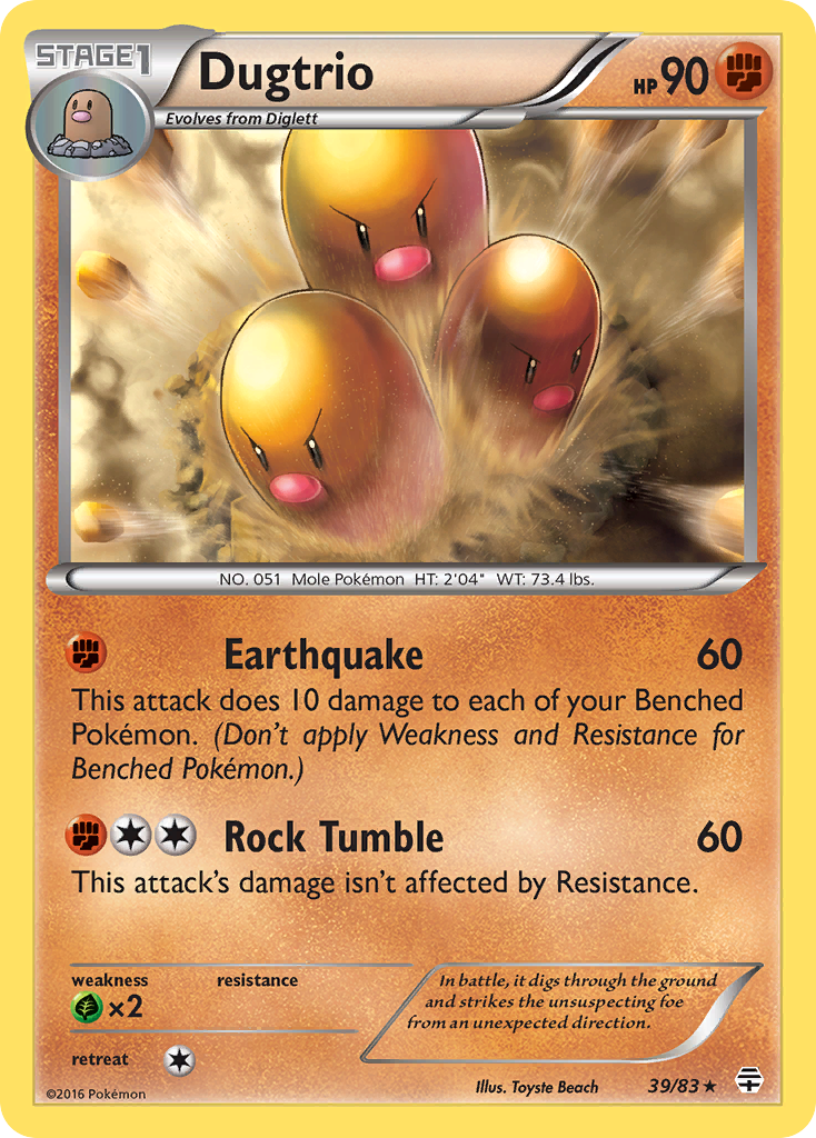 Dugtrio - Generations 39 - Near Mint