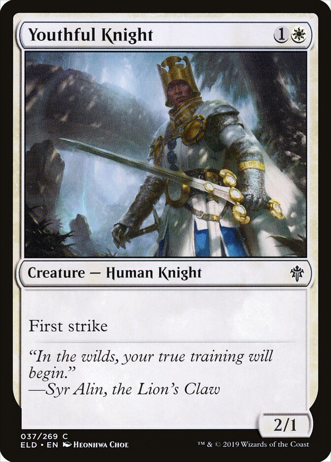 Youthful Knight - Throne of Eldraine 37 (Foil)