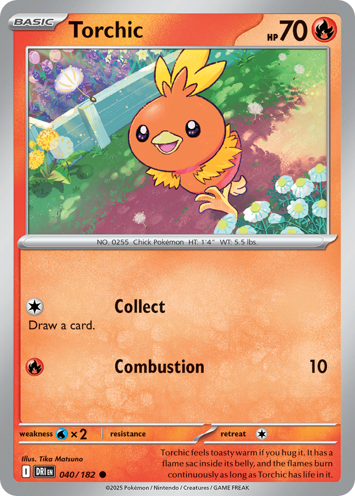 Torchic - Destined Rivals 040/182 - Near Mint