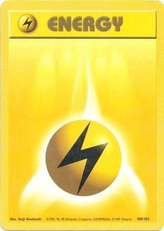 Lightning Energy - Base Set (Unlimited) 100 - Moderately Played