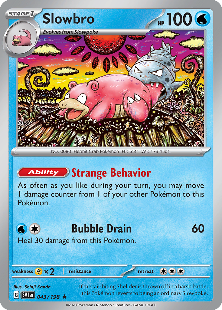 Slowbro - Scarlet & Violet Base Set 043/198 (Foil) - Near Mint