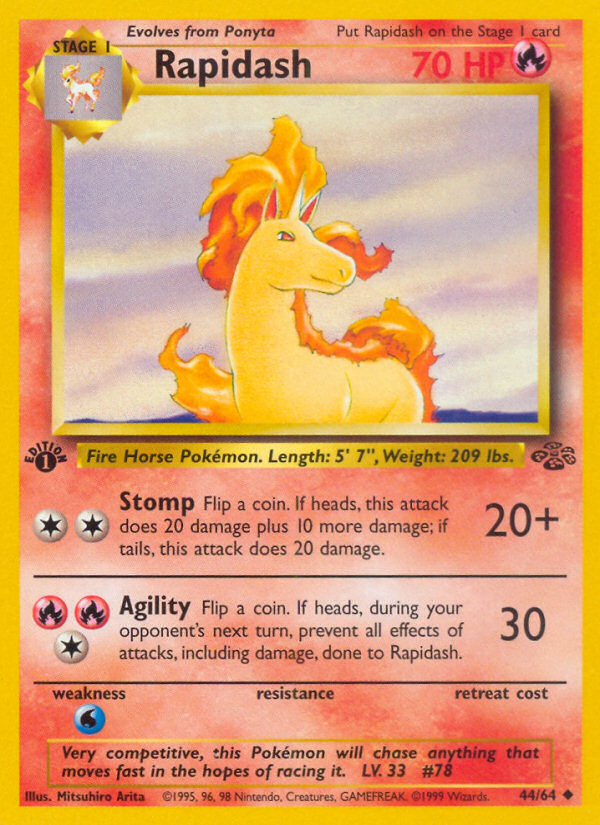 Rapidash - Jungle 44 - Moderately Played