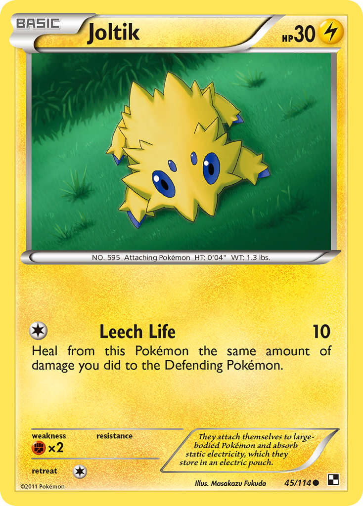 Joltik (45) - Black and White 45 - Near Mint