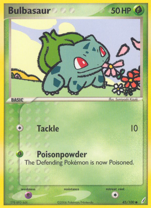Bulbasaur (45) - EX Crystal Guardians 45 - Lightly Played