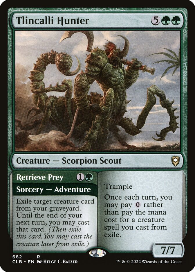 Tlincalli Hunter // Retrieve Prey - CLB 682