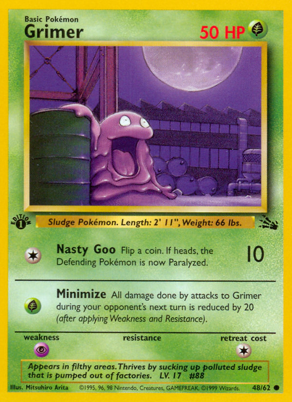 Grimer - Fossil 48 - Moderately Played