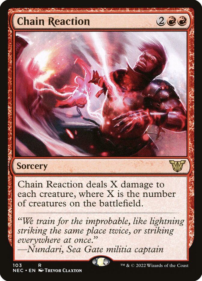 Chain Reaction - Neon Dynasty Commander 103