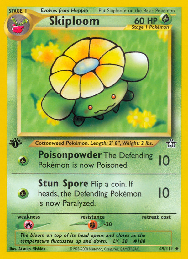 Skiploom - Neo Genesis 49 - Near Mint
