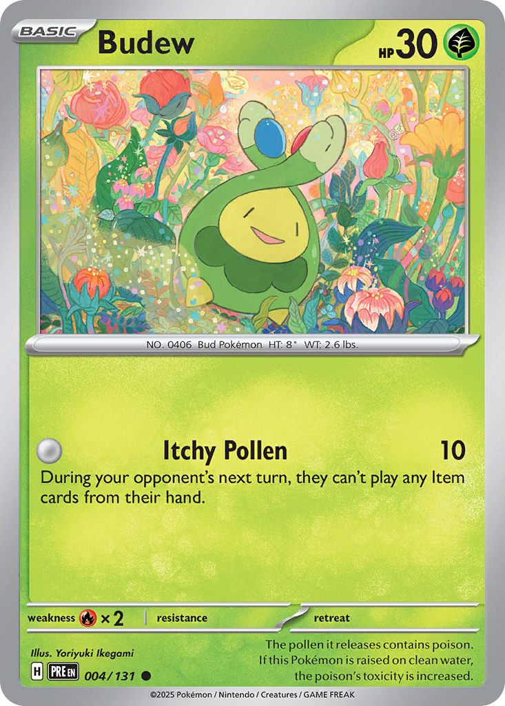Budew - Prismatic Evolutions 004/131 (Foil) - Near Mint