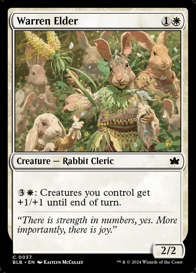 Warren Elder - Bloomburrow 37 (Foil)