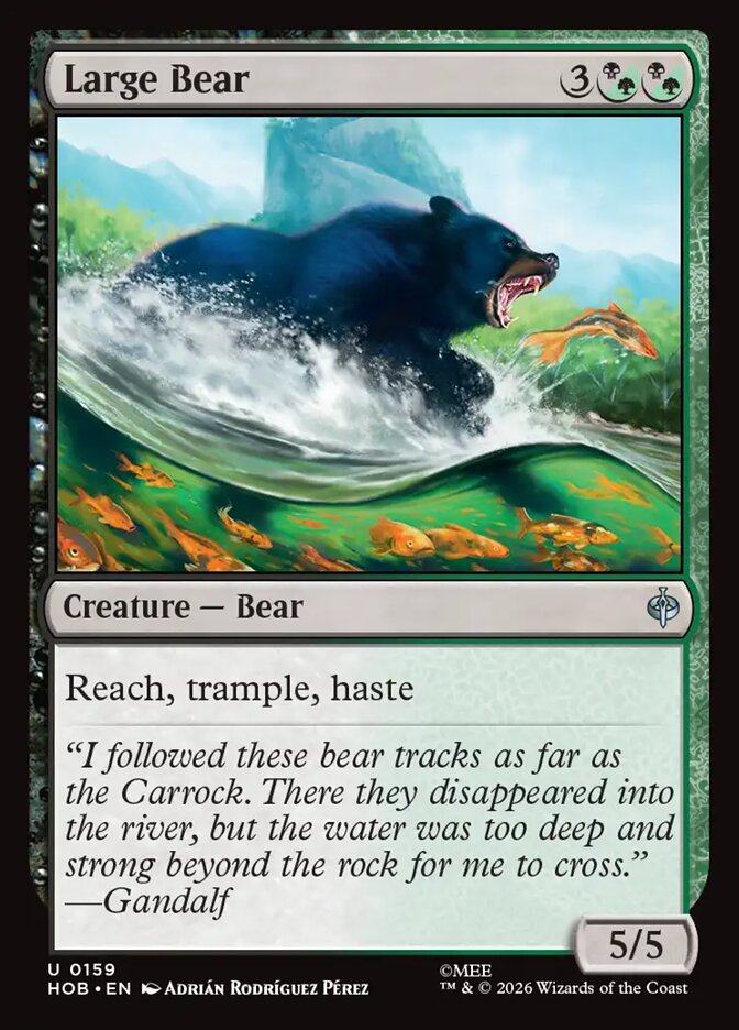 Large Bear - The Hobbit 159