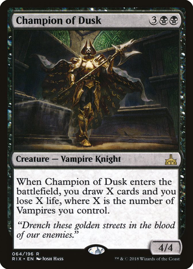 Champion of Dusk - RIX 64