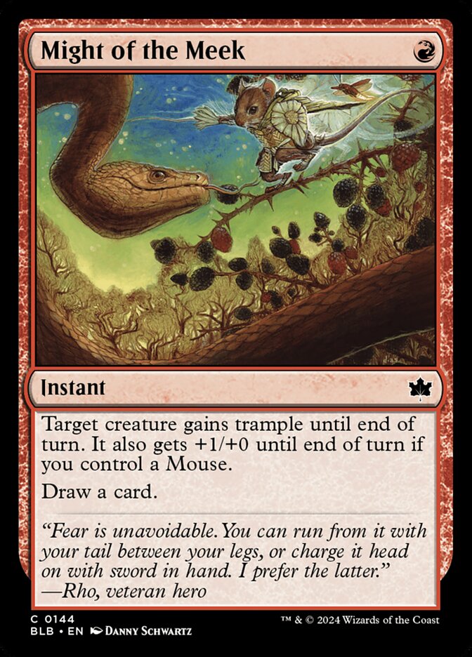 Might of the Meek - Bloomburrow 144
