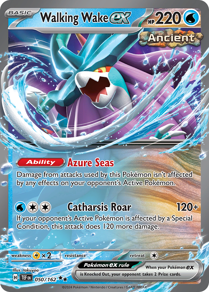 Walking Wake ex - Temporal Forces 050/162 (Foil) - Near Mint